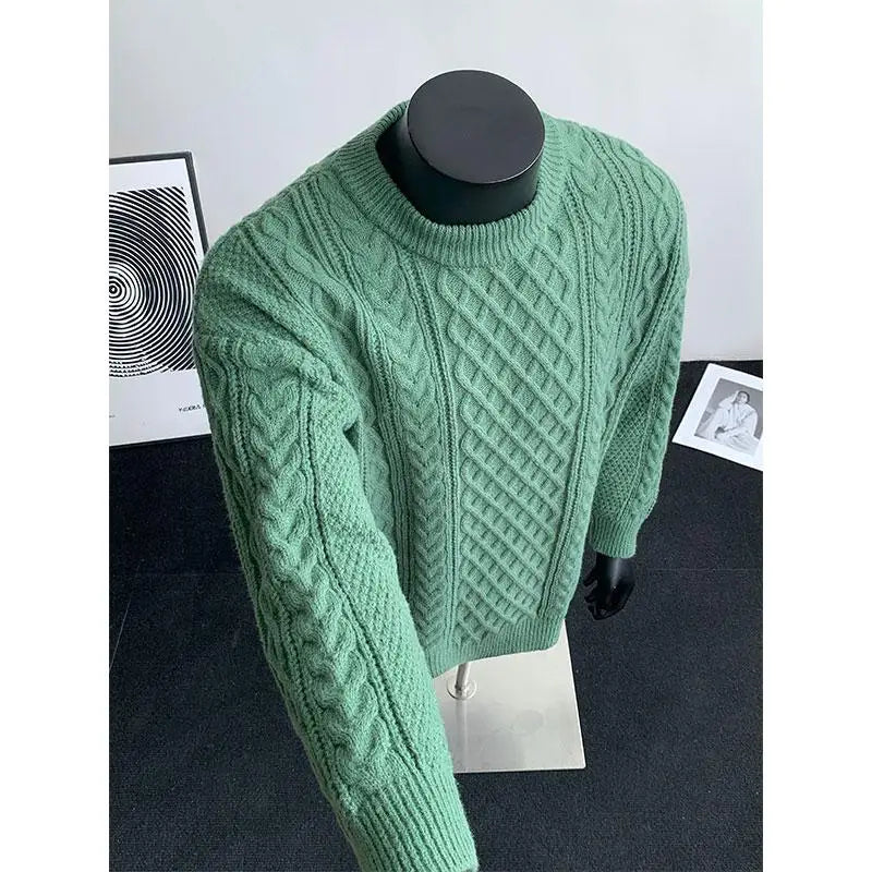 Cozy Winter Jumper Unisex Oversized Christmas Sweater Men Women Soft Casual Knit Pullover Long Sleeve Top for Cold Weather M-3XL