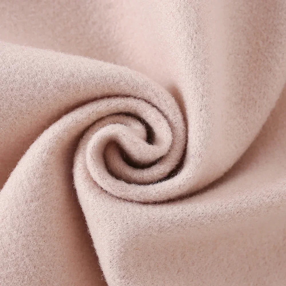 Winter New Girls Sweater Coat Solid Color Bow Trench Coat Coat All Fashion Warm Coat Button Long Thick Coat