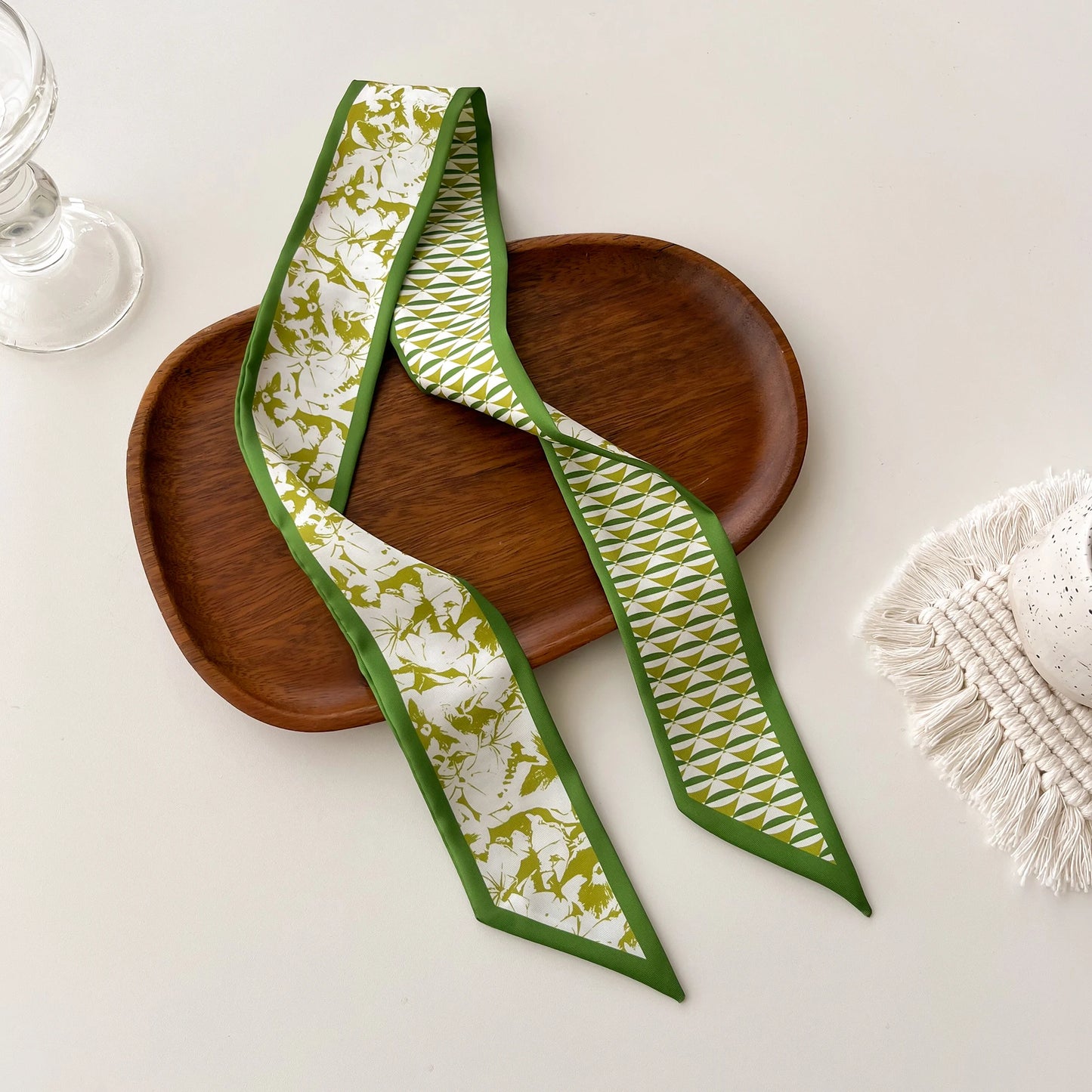 Women Silk Scarf Fashion Hair Scarf Neckerchief Hair Ties Headband Hair Ornament Female Bandana Bag Scarves