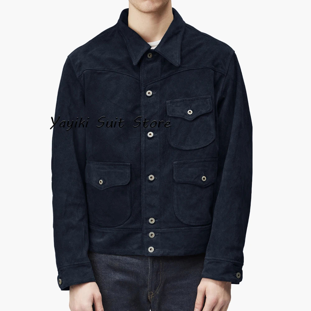 Elegant Man Coats for Men Men's Suede Jacket New in Coats and Jackets for Suit Mens Suits Luxury Man Coat Blazers Male & ، Full