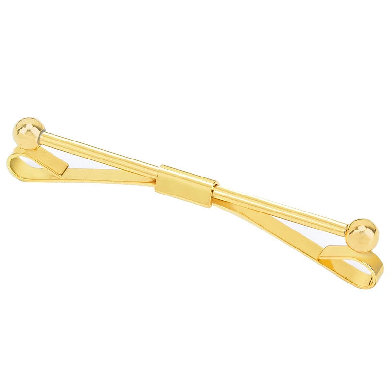 Tie Clip Fashion Style Ties for Men Metal Tone Simple Bar Clasp Practical Clasp Tie Pin for Mens Collar Clip Necktie Accessories