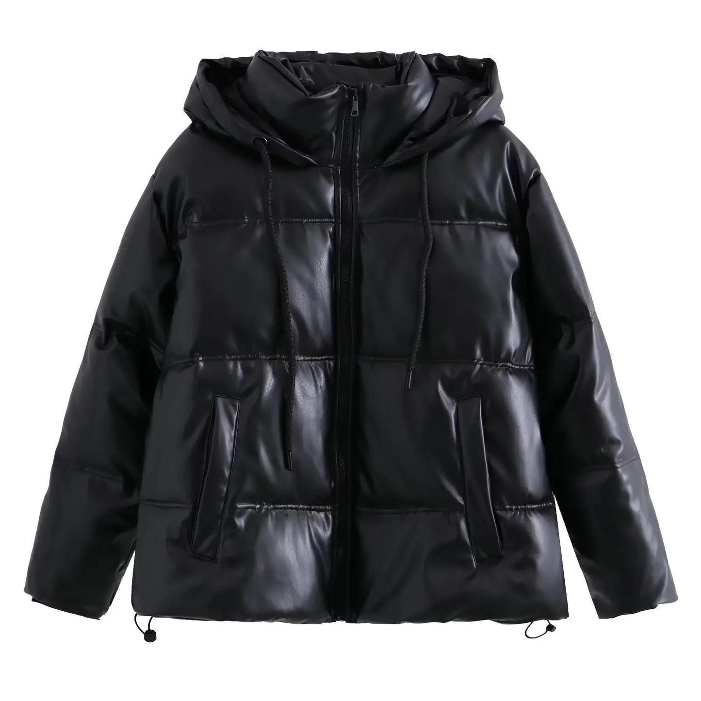 Winter Women's Cold Coat Winter Jackets For Women 2023 Warm Leather PU Parkas Winter Coat Promotion Female Outerwear