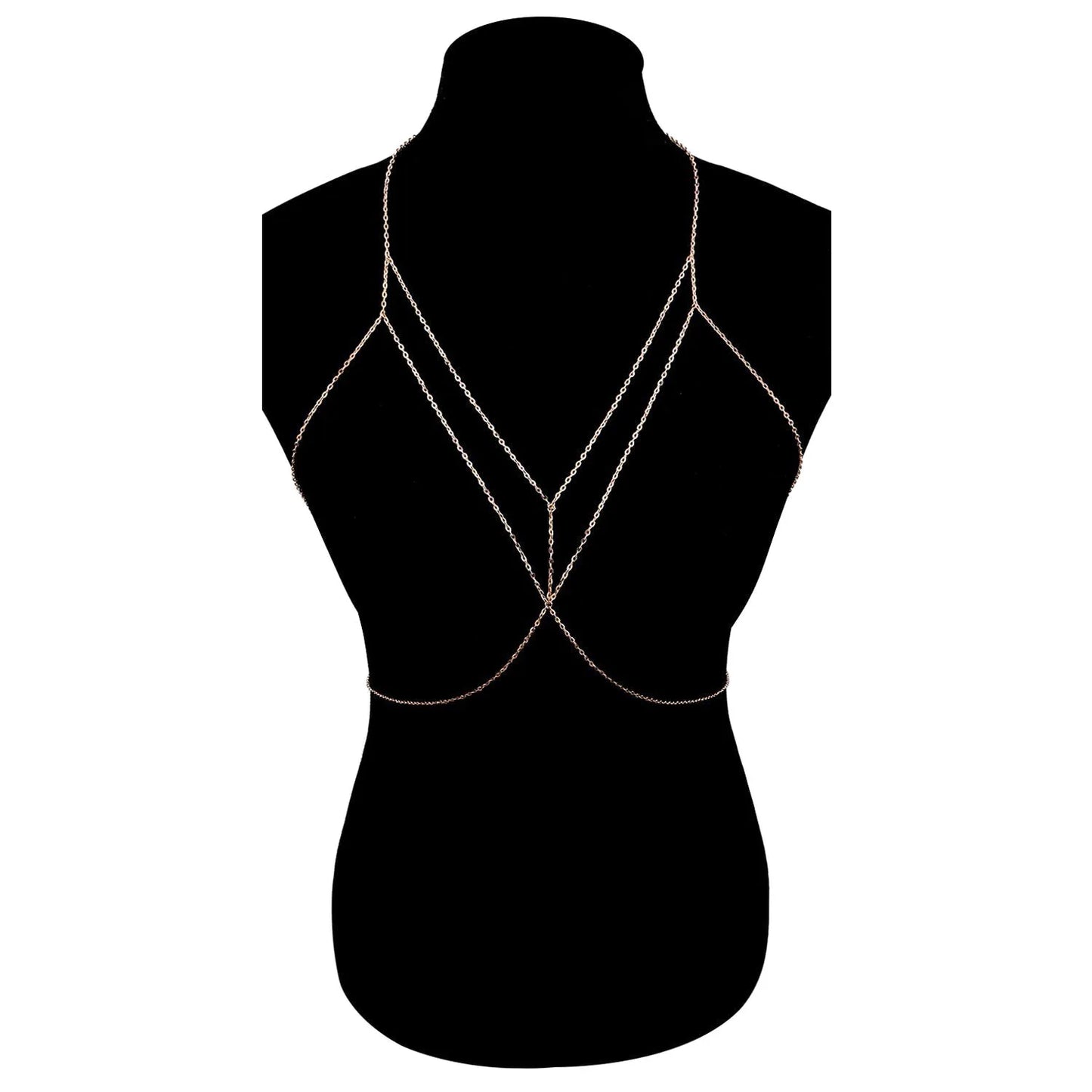 Women New Fashion Accessories Simple Chain Clothing Geometric Plain Chain Sexy Body Chain BD7045