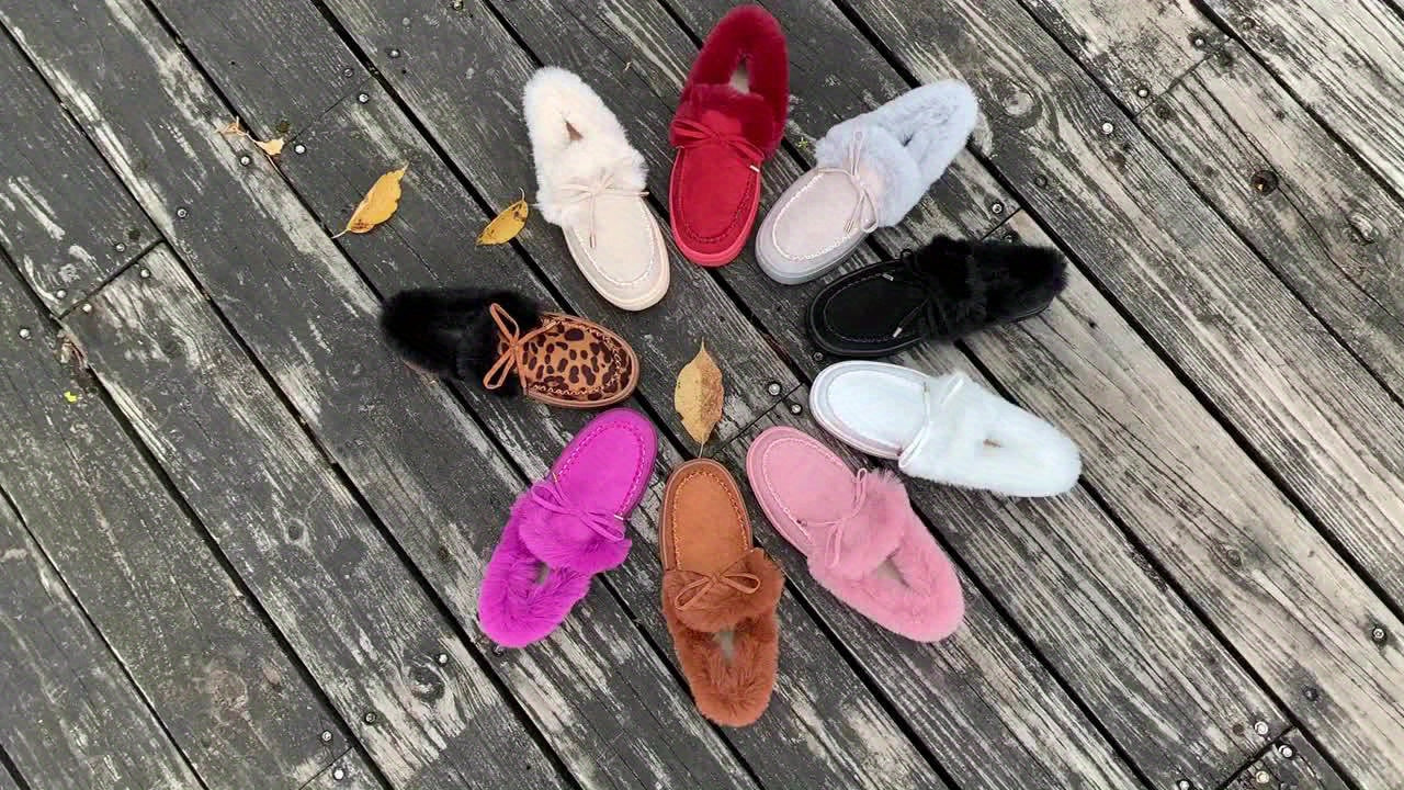 1PC Fleece Lined Snow Boots for Women, Short Flat and Warm Winter Boots with Smooth Color Laces