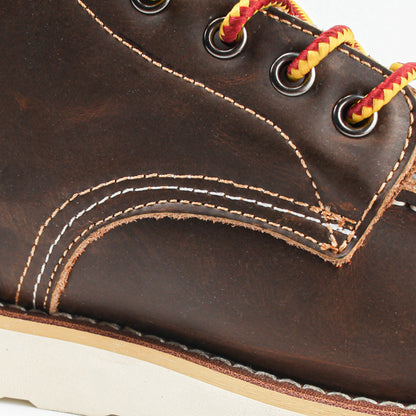 Genuine Leather Men's Boots Vintage Tooling Boots Man Short Boot Rhubarb Boots Men's High Top Men's Shoes Leather