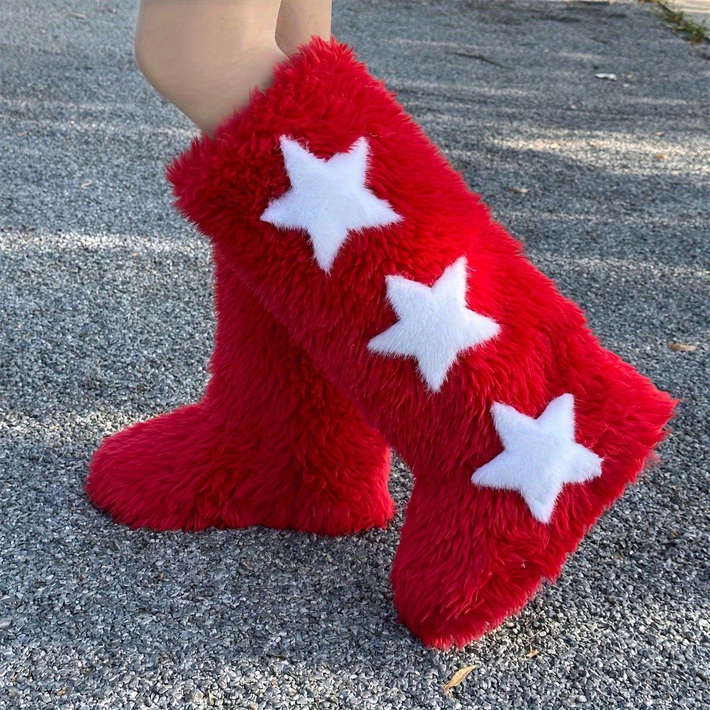 2024 Stylish Plush Women's Snow Boots - Fashion High Heel Winter Boots with Soft Faux Fur Lining and Anti-Slip Sole - Perfect for Cold Weather and Outdoor Activities