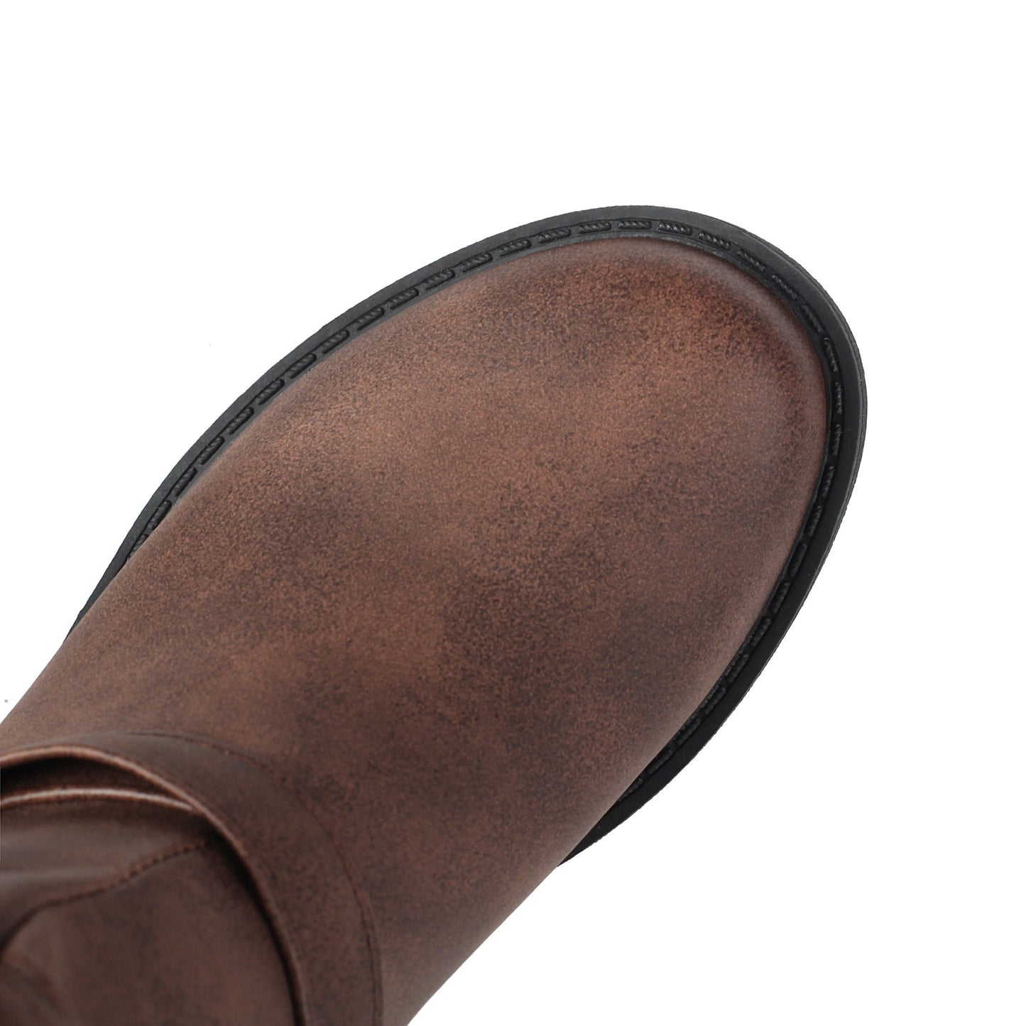 Stylish Retro Mid-Calf Boots - Women's Faux Suede, Fleece Lined, Low Heel, Zipper Closure Winter Boots for Cold Weather - Perfect for Casual Outings