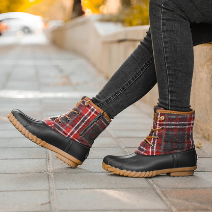 Waterproof Quilted Snow Boots for Women - Winter Boots, Insulated, Warm, Comfortable, and Stylish Snow Shoes