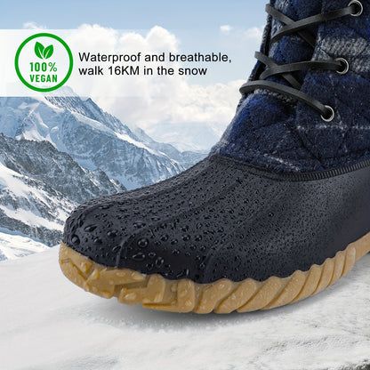 Waterproof Quilted Snow Boots for Women - Winter Boots, Insulated, Warm, Comfortable, and Stylish Snow Shoes