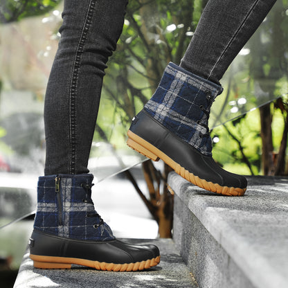 Waterproof Quilted Snow Boots for Women - Winter Boots, Insulated, Warm, Comfortable, and Stylish Snow Shoes