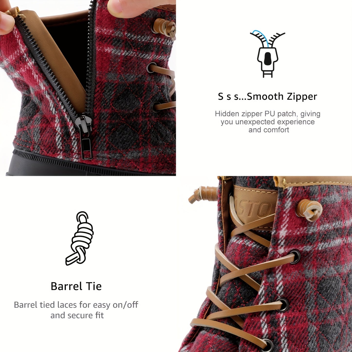 Waterproof Quilted Snow Boots for Women - Winter Boots, Insulated, Warm, Comfortable, and Stylish Snow Shoes