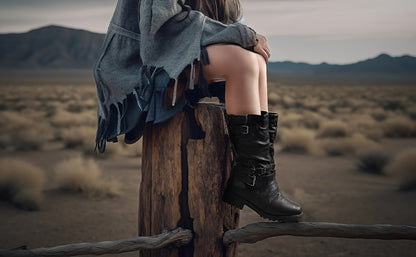 DREAM PAIRS KIDS Girls Fashion Comfortable Buckle Zipper Knee High Winter Boots