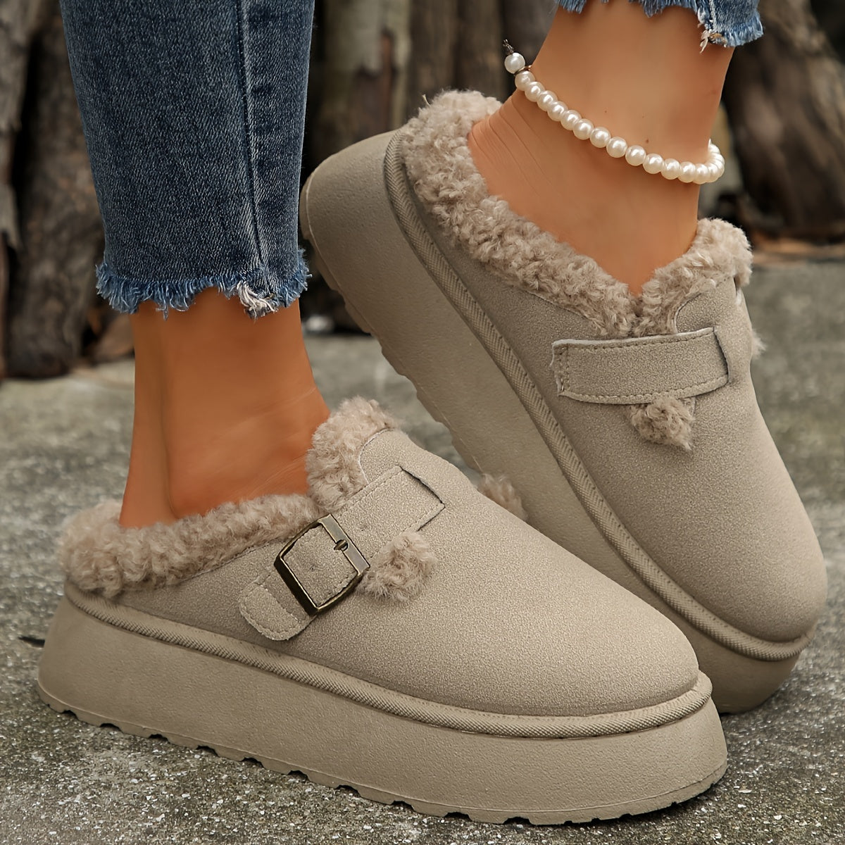 Women's Warm Winter Boots, Thick-Soled Fashionable Comfortable Lightweight Versatile Boots