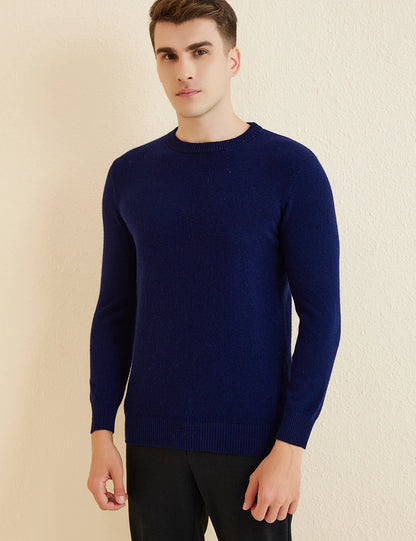 Sweater for Men 100% Merino Wool Knit Sweaters New Fall Winter Warm Long Sleeve Pullover Male Soft Jumper Korean Luxury Clothing
