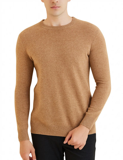 Sweater for Men 100% Merino Wool Knit Sweaters New Fall Winter Warm Long Sleeve Pullover Male Soft Jumper Korean Luxury Clothing