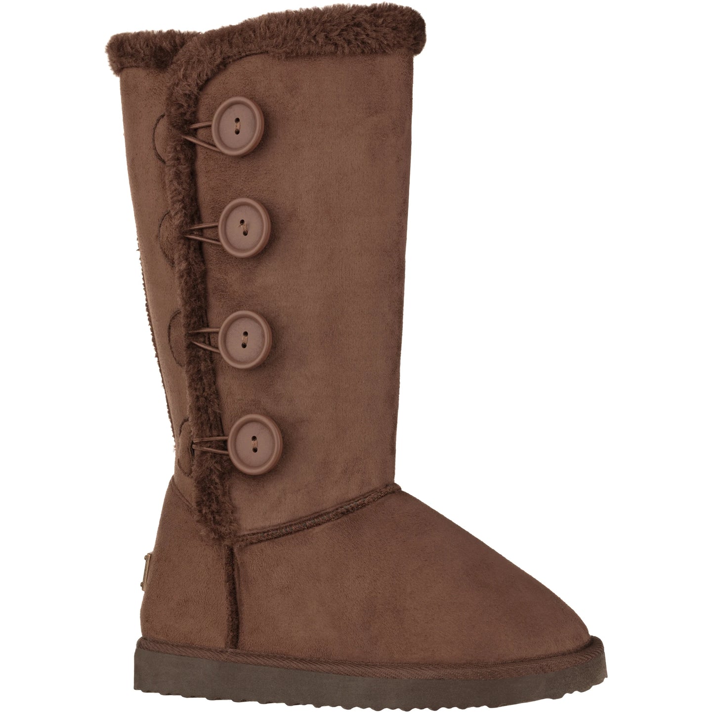 Women's Snow Boots Fleece Lined Solid Color Mid-Calf Flat Snow Boots Fur Lined Winter Boots