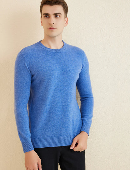 Sweater for Men 100% Merino Wool Knit Sweaters New Fall Winter Warm Long Sleeve Pullover Male Soft Jumper Korean Luxury Clothing