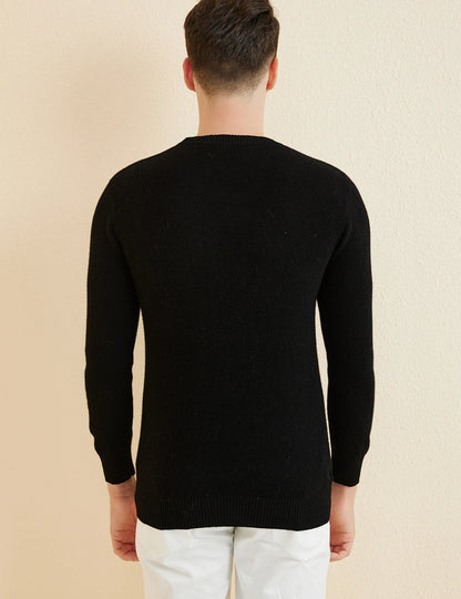 Sweater for Men 100% Merino Wool Knit Sweaters New Fall Winter Warm Long Sleeve Pullover Male Soft Jumper Korean Luxury Clothing