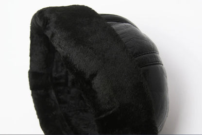 Wholesale New Fashion 2020 Hot Sale 100% High Quality Genuine Round Leather Hats Men Women Winter Warm Sheep leather Cap