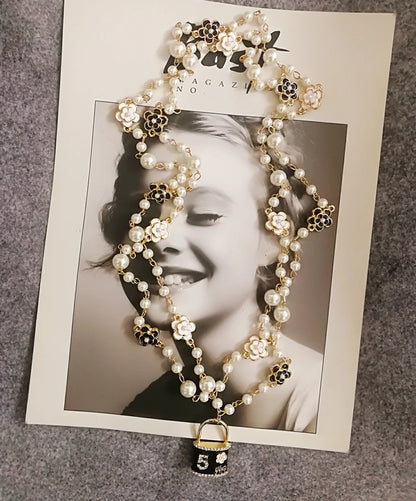 Women  Long Pearls  Sweater Chain  Necklace Accessory  For Party Jewelry