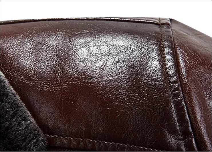 Men leather jackets New arrival Winter brand plus Velvet thick Warm Motorcycle Business Casual Mens Leather Jackets coats