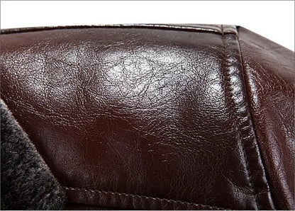 Men leather jackets New arrival Winter brand plus Velvet thick Warm Motorcycle Business Casual Mens Leather Jackets coats