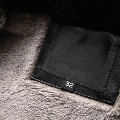 Winter Men's Leather Plus Velvet Thick Fur One Lapel Leather Jacket Warm Casual Slim Smart Mens Leather Jacket Male Winter Coats