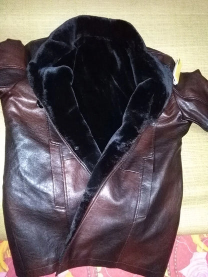 Men leather jackets New arrival Winter brand plus Velvet thick Warm Motorcycle Business Casual Mens Leather Jackets coats