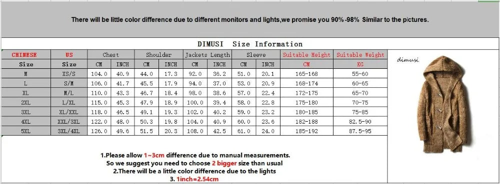 Winter Men's Knitted Sweaters Fashion Man Mid-Long Knitted Sweater Hooded Coats Casual Widnbreaker Cardigan Jackets Clothing