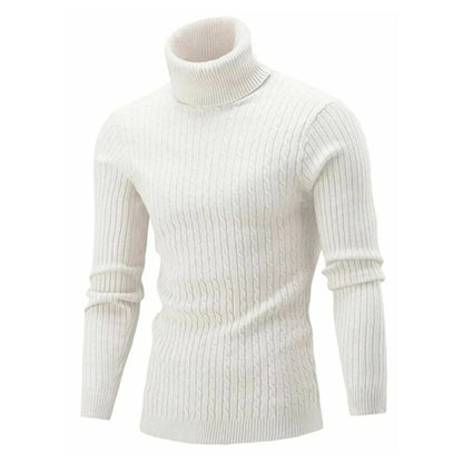 2025 Winter Men Warm Turtleneck Sweater Mens Rollneck Warm Knitted Sweater Keep Warm Men  Casual  Jumper Knit Woolen Sweater