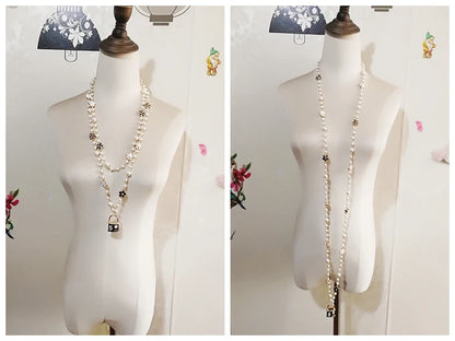 Women  Long Pearls  Sweater Chain  Necklace Accessory  For Party Jewelry