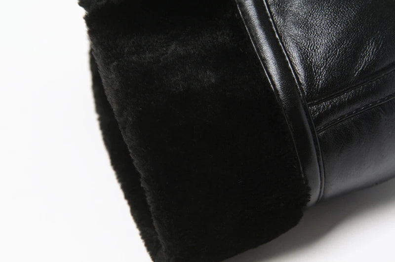 Wholesale New Fashion 2020 Hot Sale 100% High Quality Genuine Round Leather Hats Men Women Winter Warm Sheep leather Cap