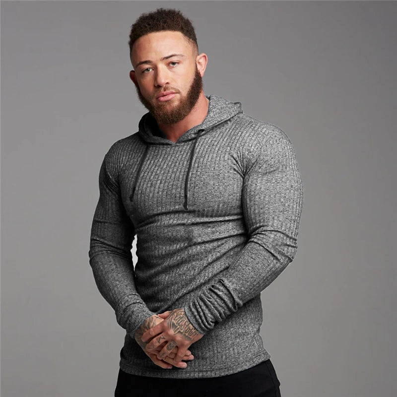 Winter Fashion Warm Hooded Sweaters Men Turtleneck Mens Sweaters Slim Fit Pullover Men Classic Sweter Man Knitwear Pull Homme