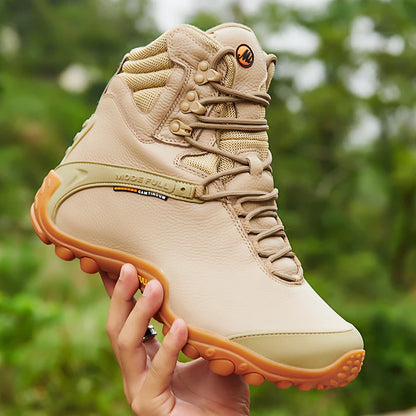 Cow Leather Men Winter Hiking Boots For Women Outdoor Waterproof Treeking Snow Shoes Climbing Mountain Hunting Walking Sneakers