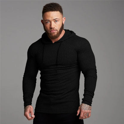 Winter Fashion Warm Hooded Sweaters Men Turtleneck Mens Sweaters Slim Fit Pullover Men Classic Sweter Man Knitwear Pull Homme