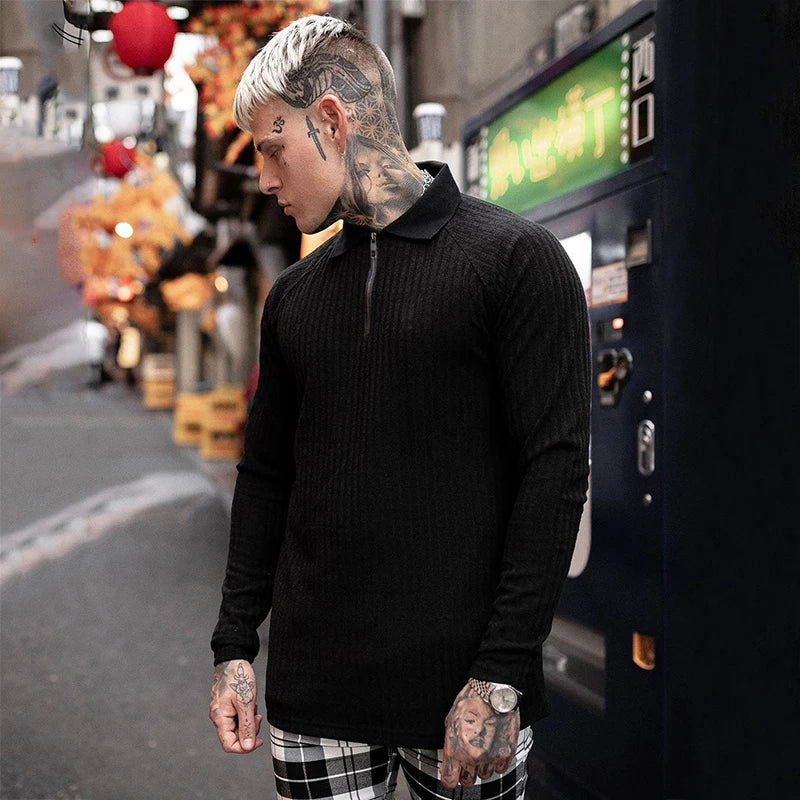 Winter Fashion Warm Hooded Sweaters Men Turtleneck Mens Sweaters Slim Fit Pullover Men Classic Sweter Man Knitwear Pull Homme