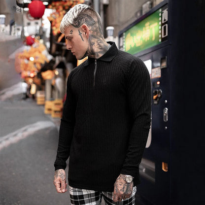 Winter Fashion Warm Hooded Sweaters Men Turtleneck Mens Sweaters Slim Fit Pullover Men Classic Sweter Man Knitwear Pull Homme