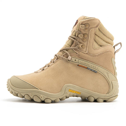 Cow Leather Men Winter Hiking Boots For Women Outdoor Waterproof Treeking Snow Shoes Climbing Mountain Hunting Walking Sneakers