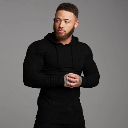 Winter Fashion Warm Hooded Sweaters Men Turtleneck Mens Sweaters Slim Fit Pullover Men Classic Sweter Man Knitwear Pull Homme