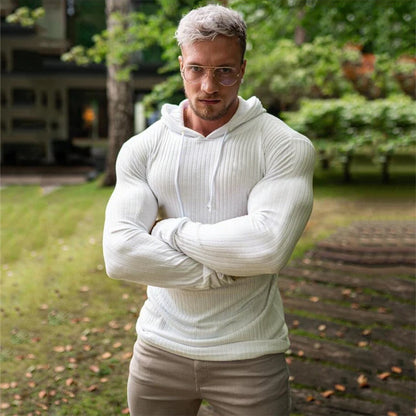 Winter Fashion Warm Hooded Sweaters Men Turtleneck Mens Sweaters Slim Fit Pullover Men Classic Sweter Man Knitwear Pull Homme