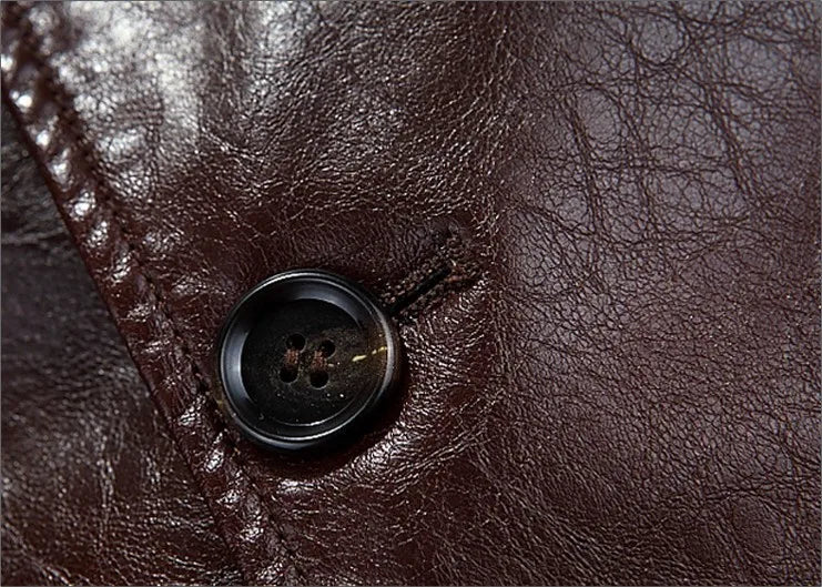 Men leather jackets New arrival Winter brand plus Velvet thick Warm Motorcycle Business Casual Mens Leather Jackets coats