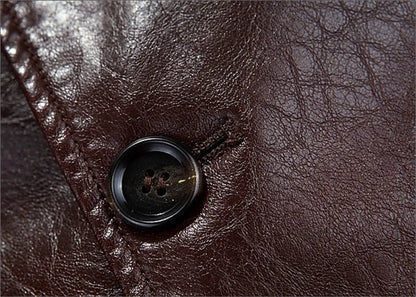 Men leather jackets New arrival Winter brand plus Velvet thick Warm Motorcycle Business Casual Mens Leather Jackets coats