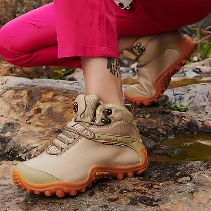 Cow Leather Men Winter Hiking Boots For Women Outdoor Waterproof Treeking Snow Shoes Climbing Mountain Hunting Walking Sneakers