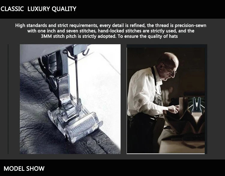 Real Leather Retro Hat Casual Landlord Chinese-Style Hat Sheepskin Cap Thin Round Caps Fashion Winter And Autumn Luxury Hats