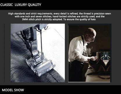 Real Leather Retro Hat Casual Landlord Chinese-Style Hat Sheepskin Cap Thin Round Caps Fashion Winter And Autumn Luxury Hats