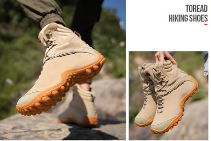 Cow Leather Men Winter Hiking Boots For Women Outdoor Waterproof Treeking Snow Shoes Climbing Mountain Hunting Walking Sneakers