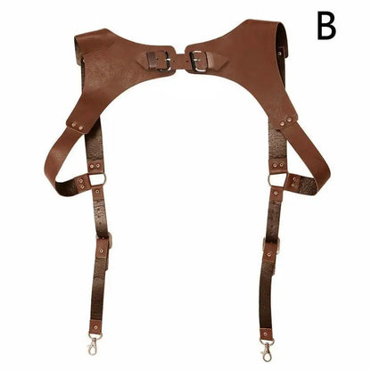 European and American Style Men's Suspenders Belts New Fashion Gentle Sportsman Suspenders Leather Straps Adult Belts