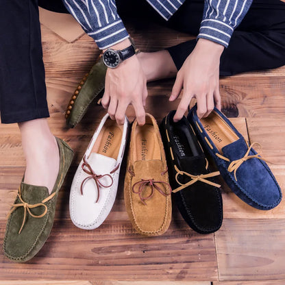 Leather Men Casual Shoes Luxury Brand comfortable Slip on Formal Loafers Men Moccasins Italian Soft Male Driving Shoes