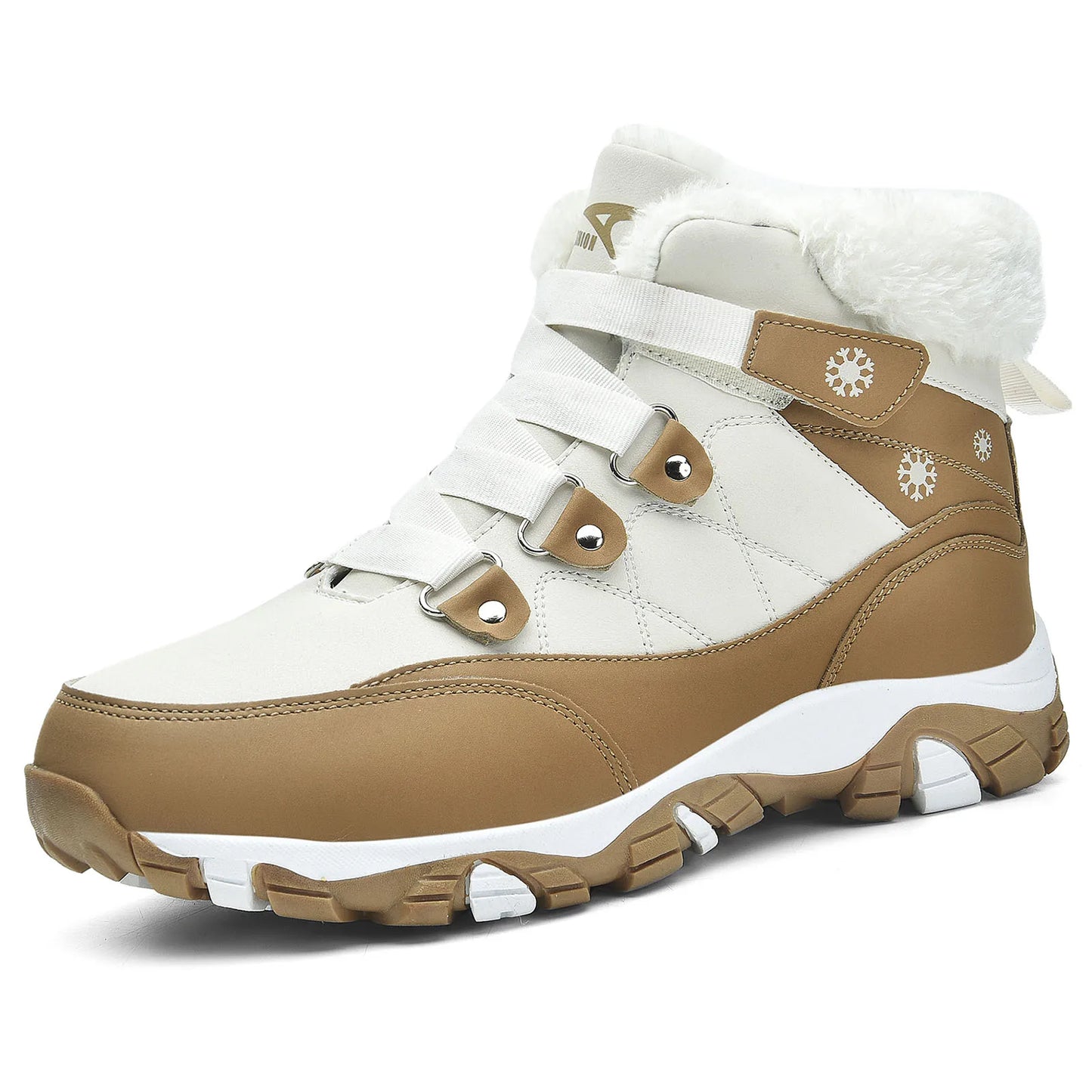 Womens Winter Boots Warm Fur Lined Snow Boots Comfortable Ankle Booties Outdoor Hiking Boots for Women