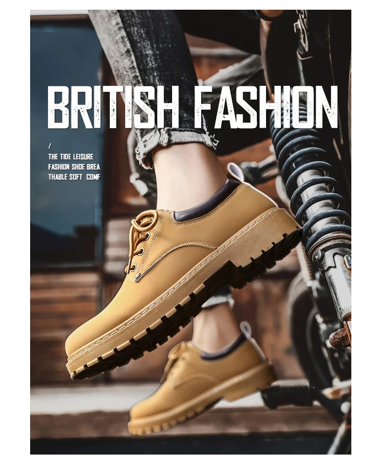 Leather Shoes for Men Luxury High Quality Brogue Shoes comfortable Soft Sole Men's Casual Shoes Lace Up Men Business Dress Shoe